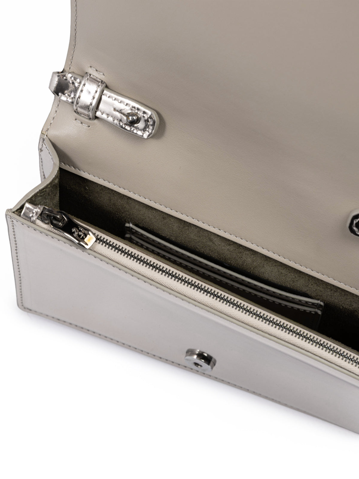 Metal Silver GT patent leather bag with chain-Ferrari-LabelTerrace.com