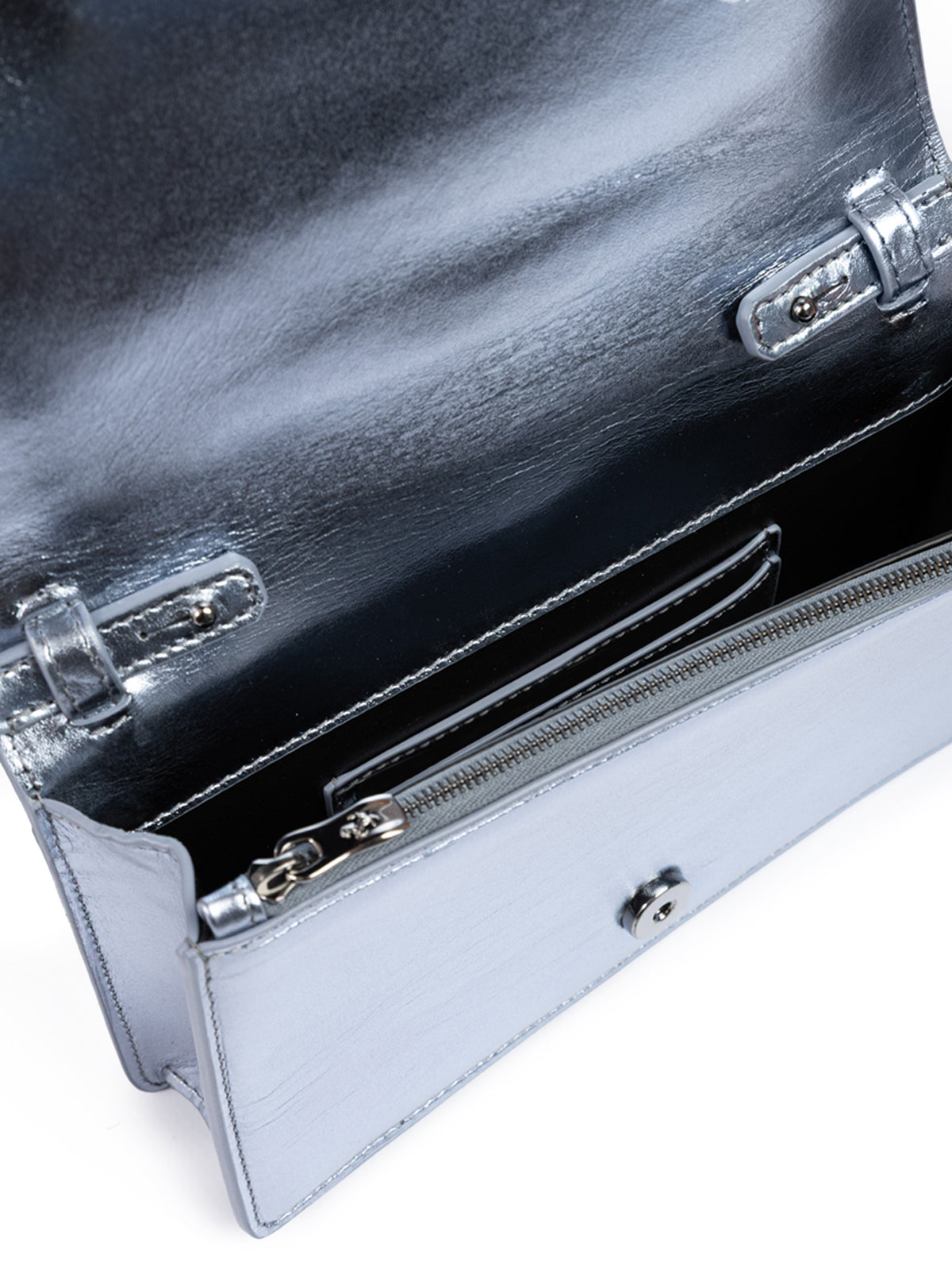 Metal light blue GT patent leather bag with chain-Ferrari-LabelTerrace.com