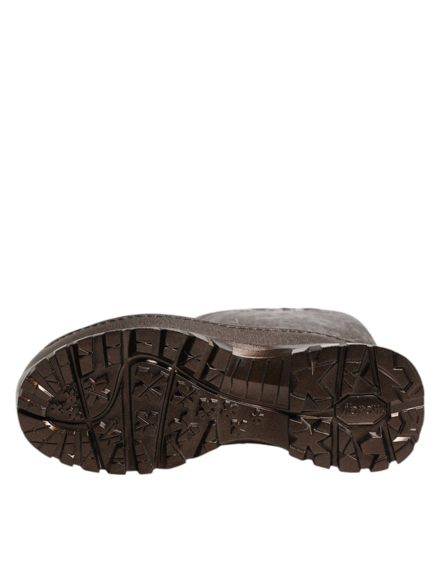 Metallic Bronze Pull On Rain Boots Shoes-Dolce & Gabbana-LabelTerrace.com