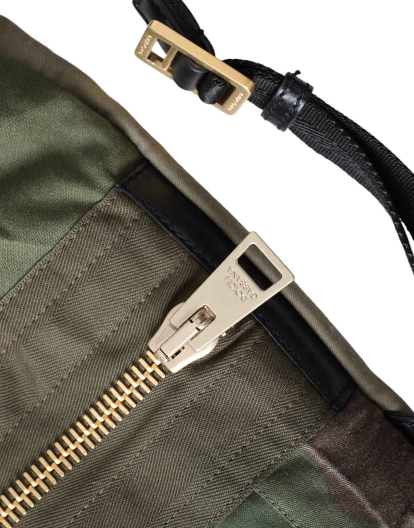 Military Green Patchwork Rucksack Backpack Bag-Dolce & Gabbana-LabelTerrace.com