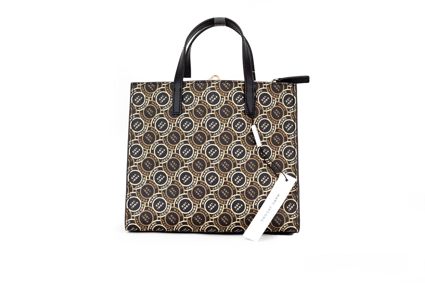 Mini Grind Signet Printed Leather Crossbody Tote Handbag Purse-Marc Jacobs-LabelTerrace.com