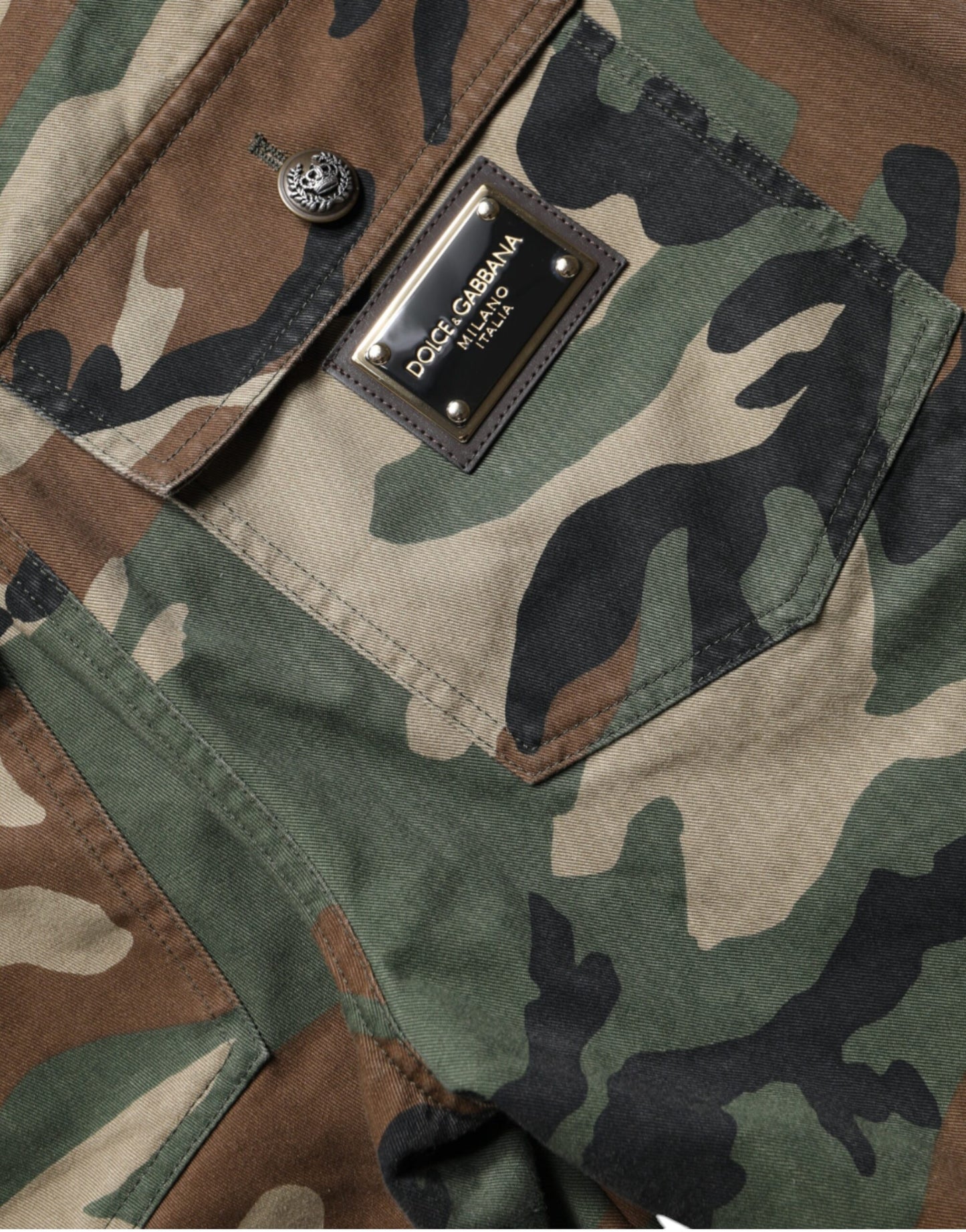 Multicolor Camouflage Cargo Pants-Dolce & Gabbana-LabelTerrace.com