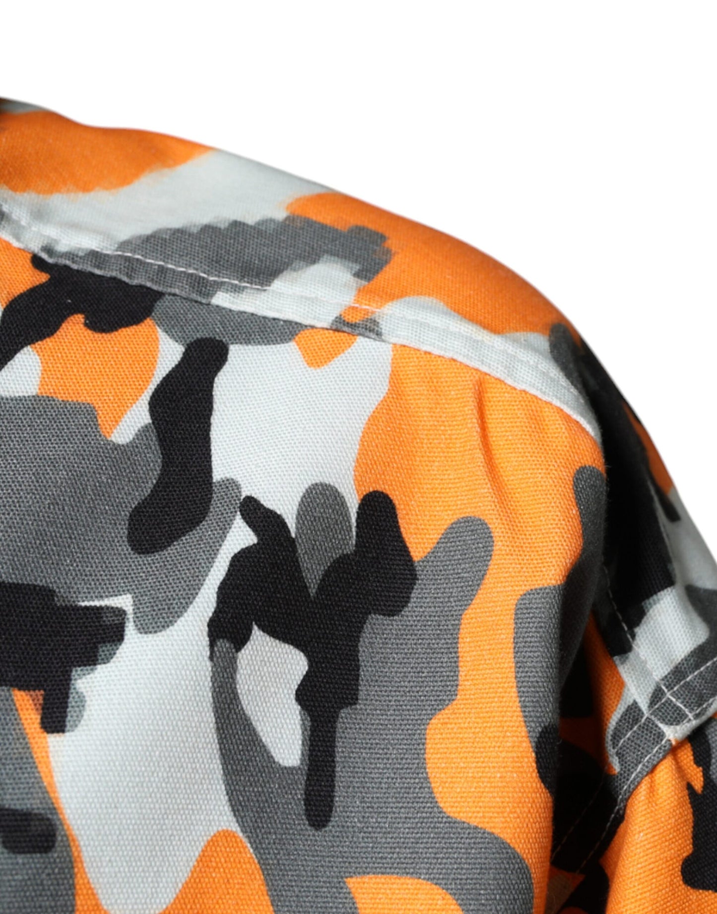 Multicolor Camouflage Cotton Denim Collared Jacket-Dolce & Gabbana-LabelTerrace.com