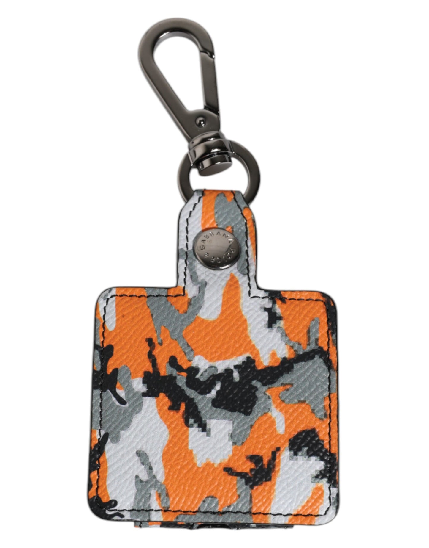Multicolor Camouflage Leather Airpods Case-Dolce & Gabbana-LabelTerrace.com