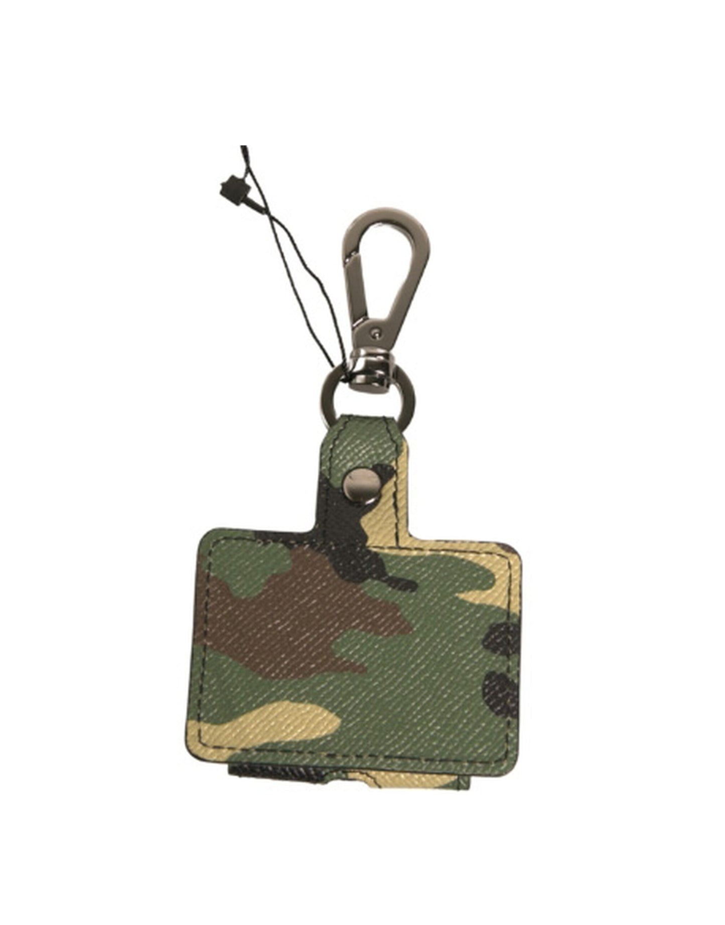 Multicolor Camouflage Leather Metal Airpods Case-Dolce & Gabbana-LabelTerrace.com