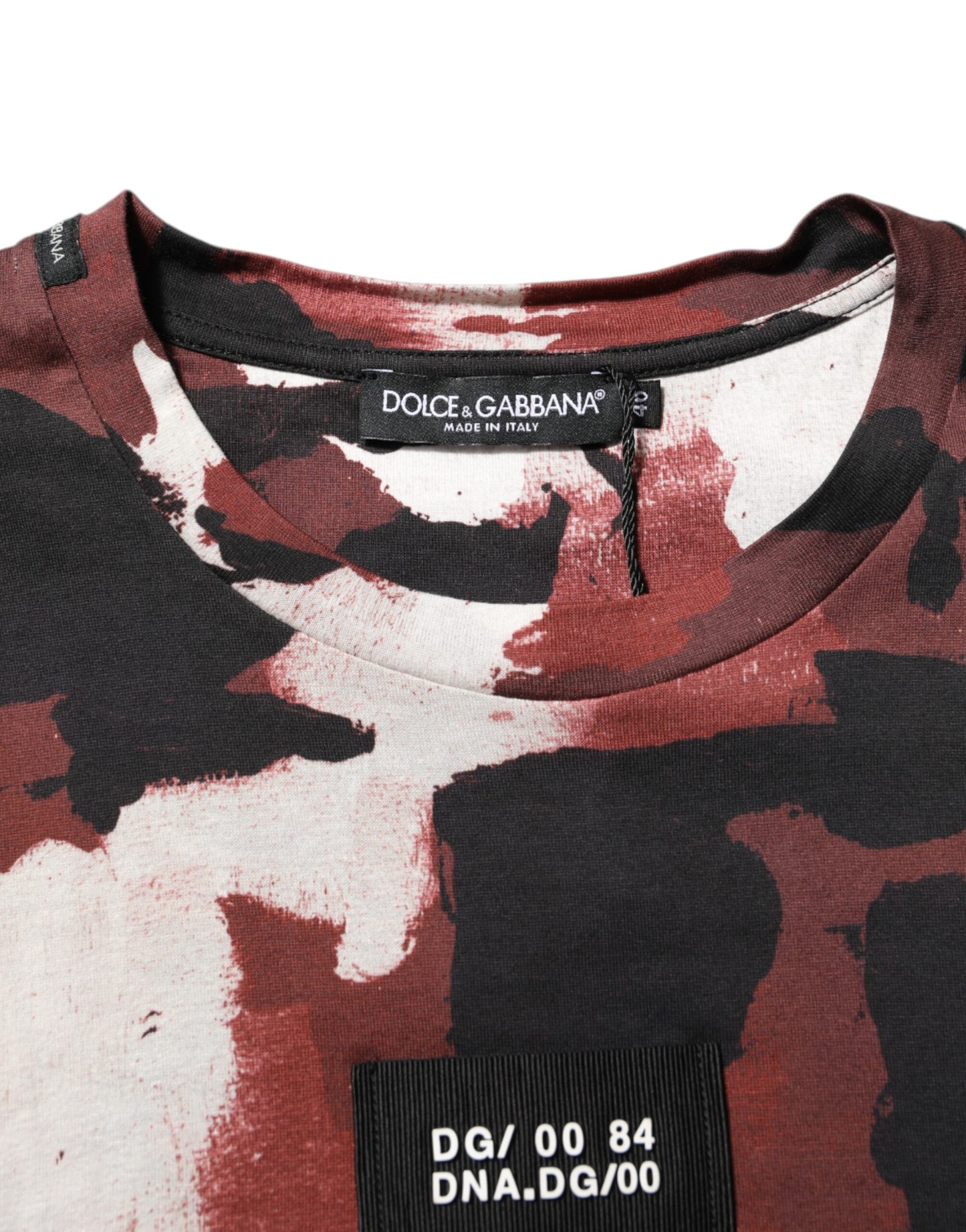 Multicolor Camouflage Men Crew Neck T-shirt-Dolce & Gabbana-LabelTerrace.com