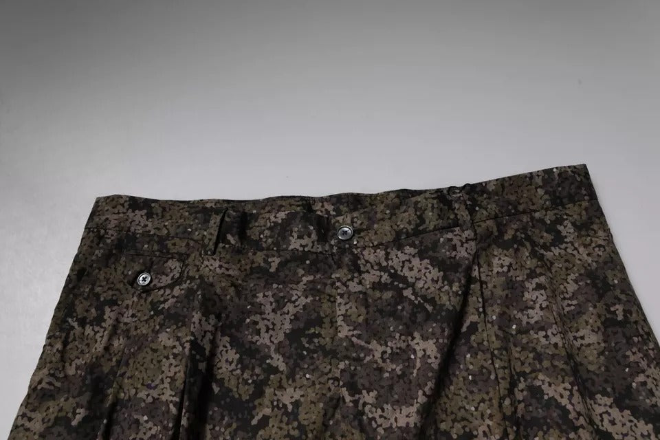 Multicolor Camouflage Men Dress Pants-Dolce & Gabbana-LabelTerrace.com