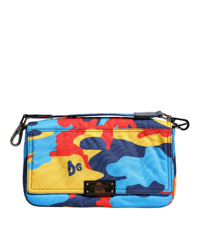 Multicolor Camouflage Nylon Crossbody Bag-Dolce & Gabbana-LabelTerrace.com