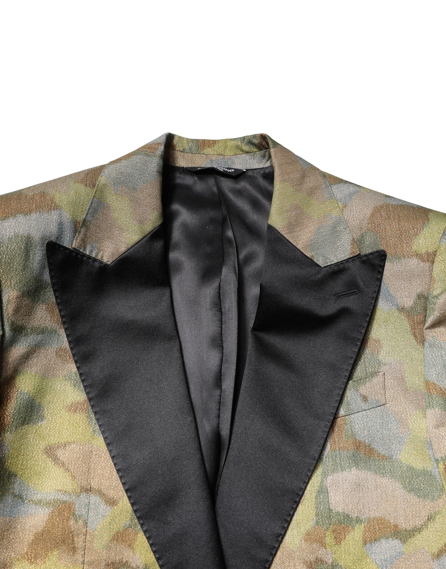 Multicolor Camouflage SICILIA 3 Piece Suit-Dolce & Gabbana-LabelTerrace.com