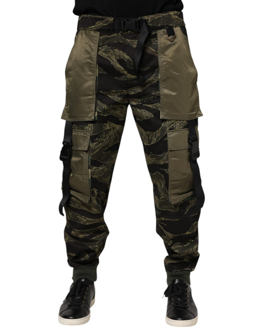 Multicolor Cargo Camouflage Pants-Dolce & Gabbana-LabelTerrace.com