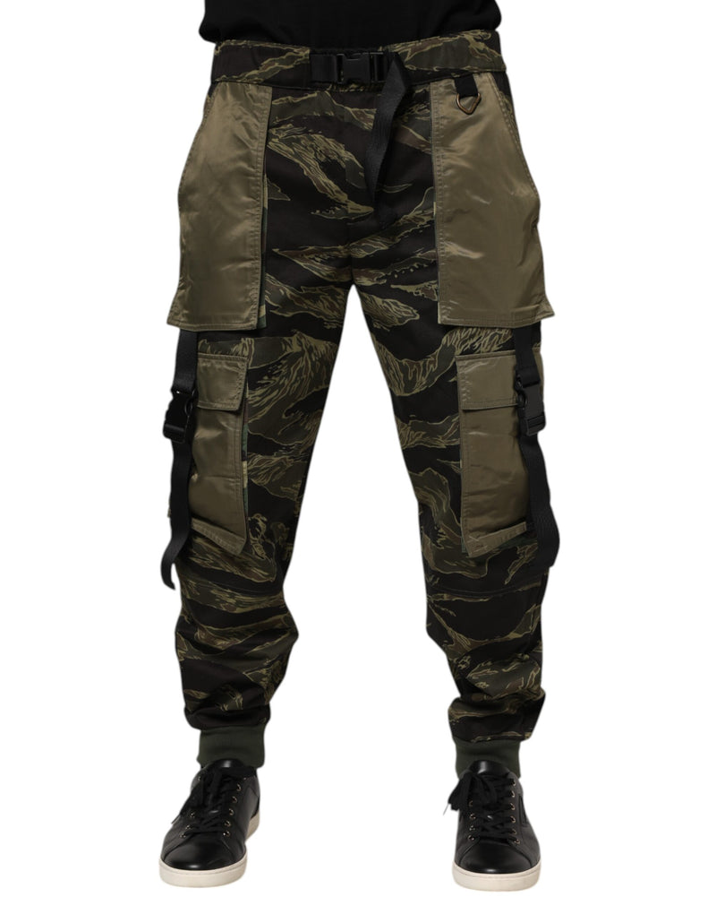 Multicolor Cargo Camouflage Pants-Dolce & Gabbana-LabelTerrace.com