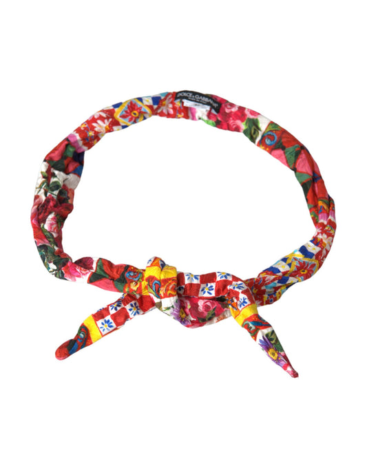 Multicolor Carretto Print Waist Belt-Dolce & Gabbana-LabelTerrace.com