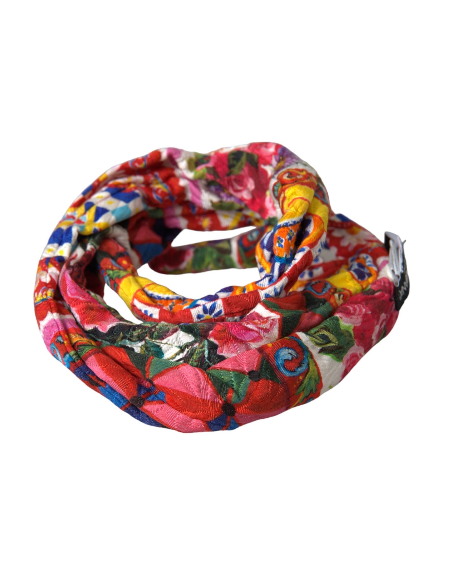 Multicolor Carretto Print Waist Belt-Dolce & Gabbana-LabelTerrace.com