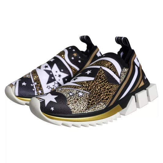 Multicolor Comet Star Print Sorrento Sneakers Shoes-Dolce & Gabbana-LabelTerrace.com