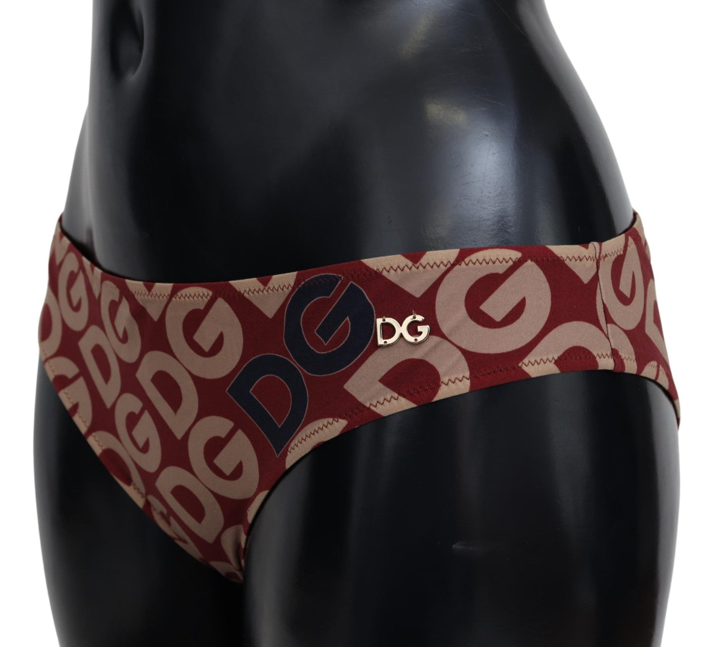 Multicolor DG Logo Print Bottom Beachwear Bikini Swimsuit-Dolce & Gabbana-LabelTerrace.com