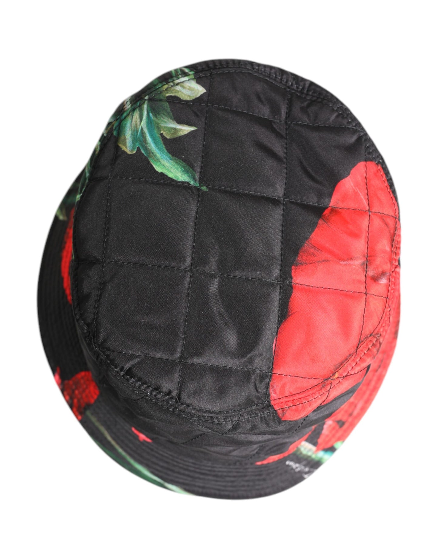 Multicolor DG Plaque Wide Brim Bucket Hat-Dolce & Gabbana-LabelTerrace.com