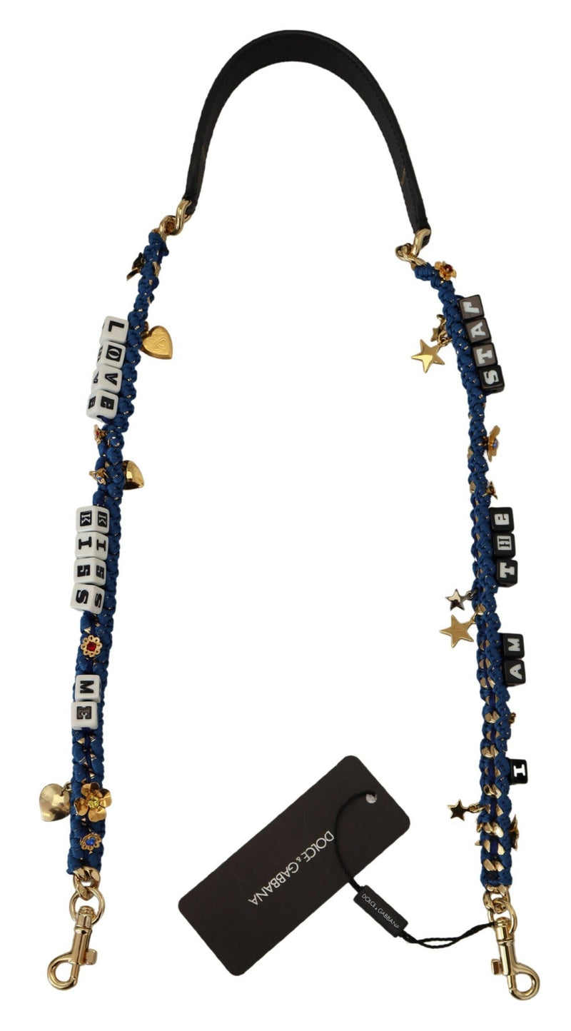 Multicolor Embellished Bag Shoulder Strap-Dolce & Gabbana-LabelTerrace.com