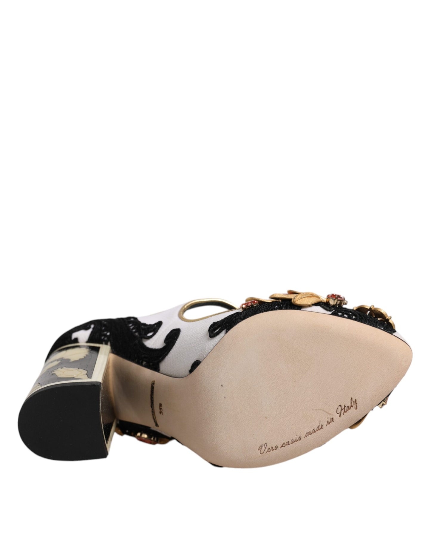 Multicolor Embellished Heels Pumps Shoes-Dolce & Gabbana-LabelTerrace.com