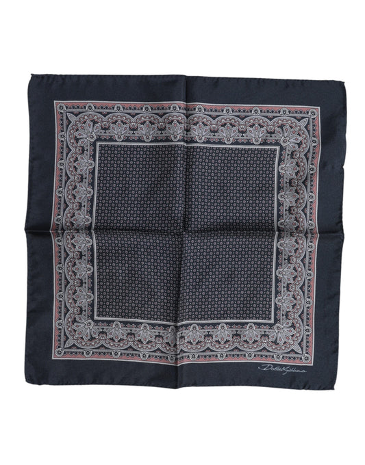 Multicolor Fantasy Silk Square Foulard Scarf-Dolce & Gabbana-LabelTerrace.com