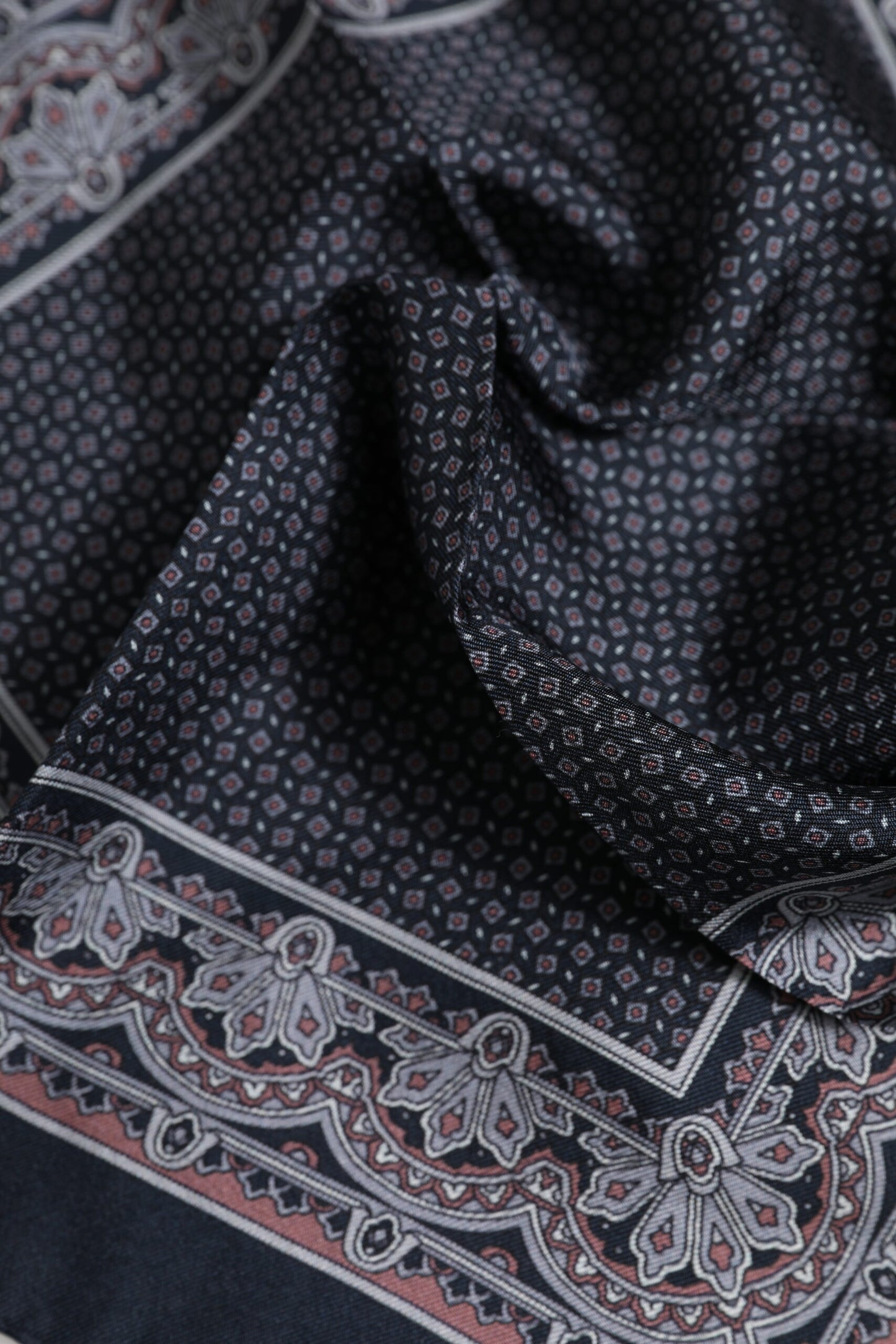 Multicolor Fantasy Silk Square Foulard Scarf-Dolce & Gabbana-LabelTerrace.com