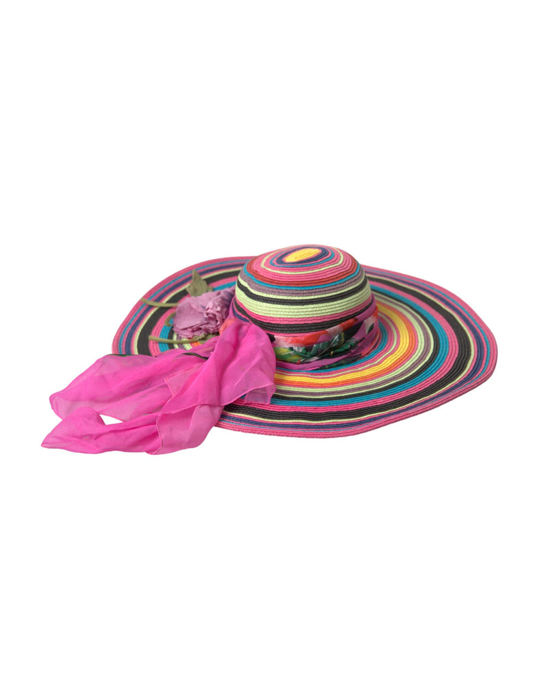Multicolor Fantasy Wide Brim Floppy Hat-Dolce & Gabbana-LabelTerrace.com