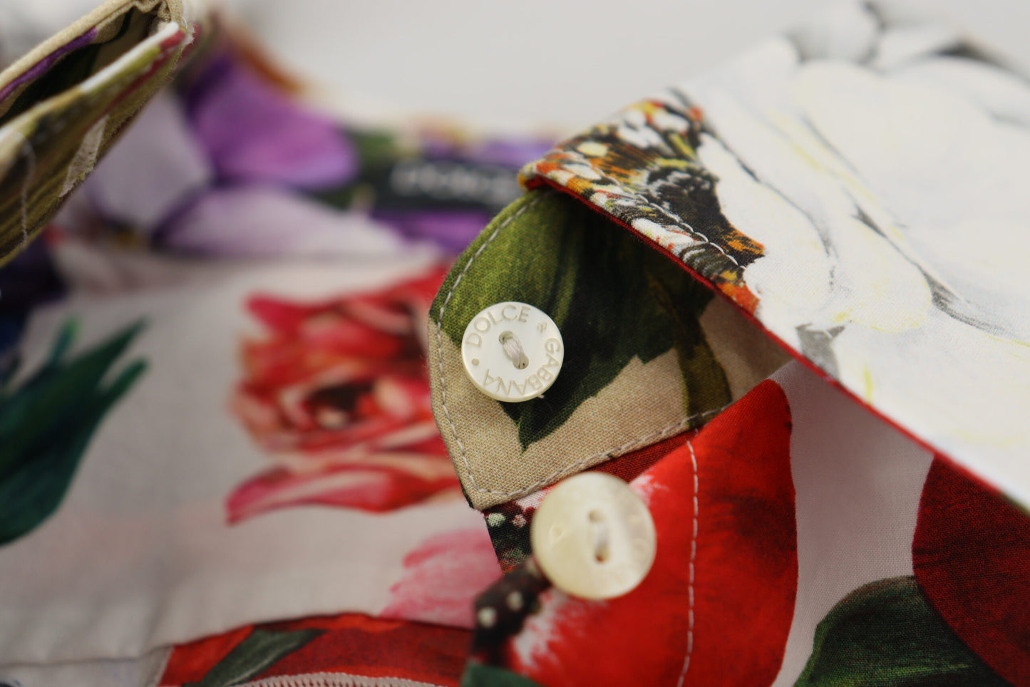 Multicolor Floral Cotton Collared Blouse Top-Dolce & Gabbana-LabelTerrace.com