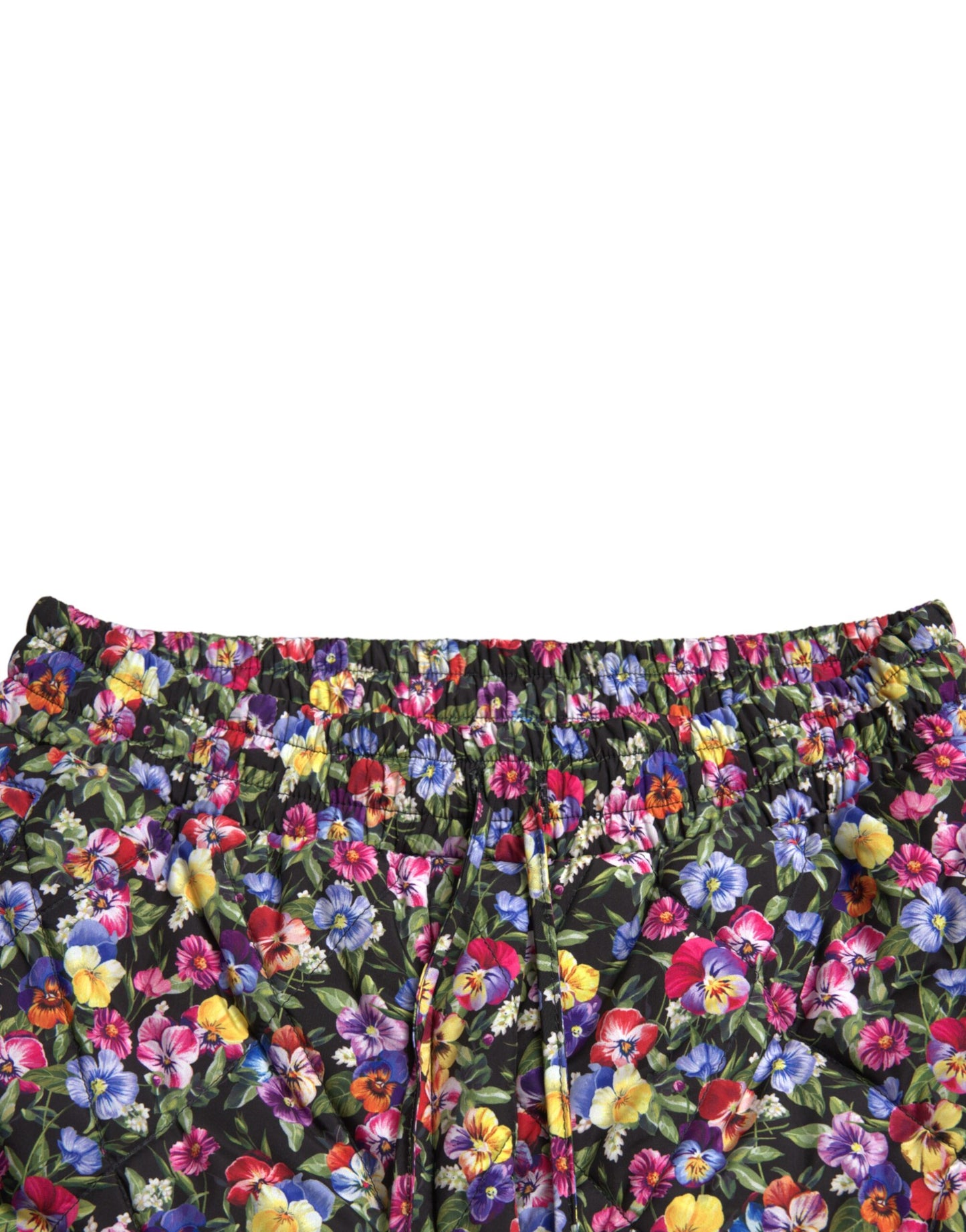 Multicolor Floral High Waist Hot Pants Shorts-Dolce & Gabbana-LabelTerrace.com