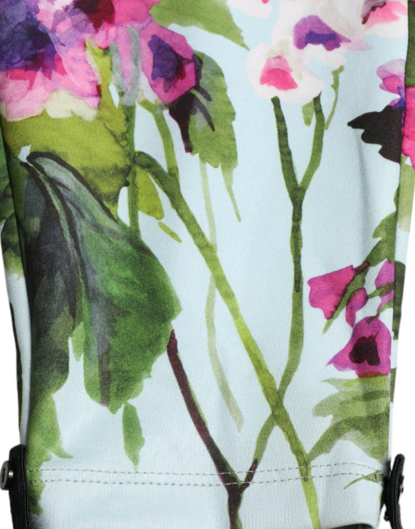 Multicolor Floral High Waist Leggings Pants-Dolce & Gabbana-LabelTerrace.com