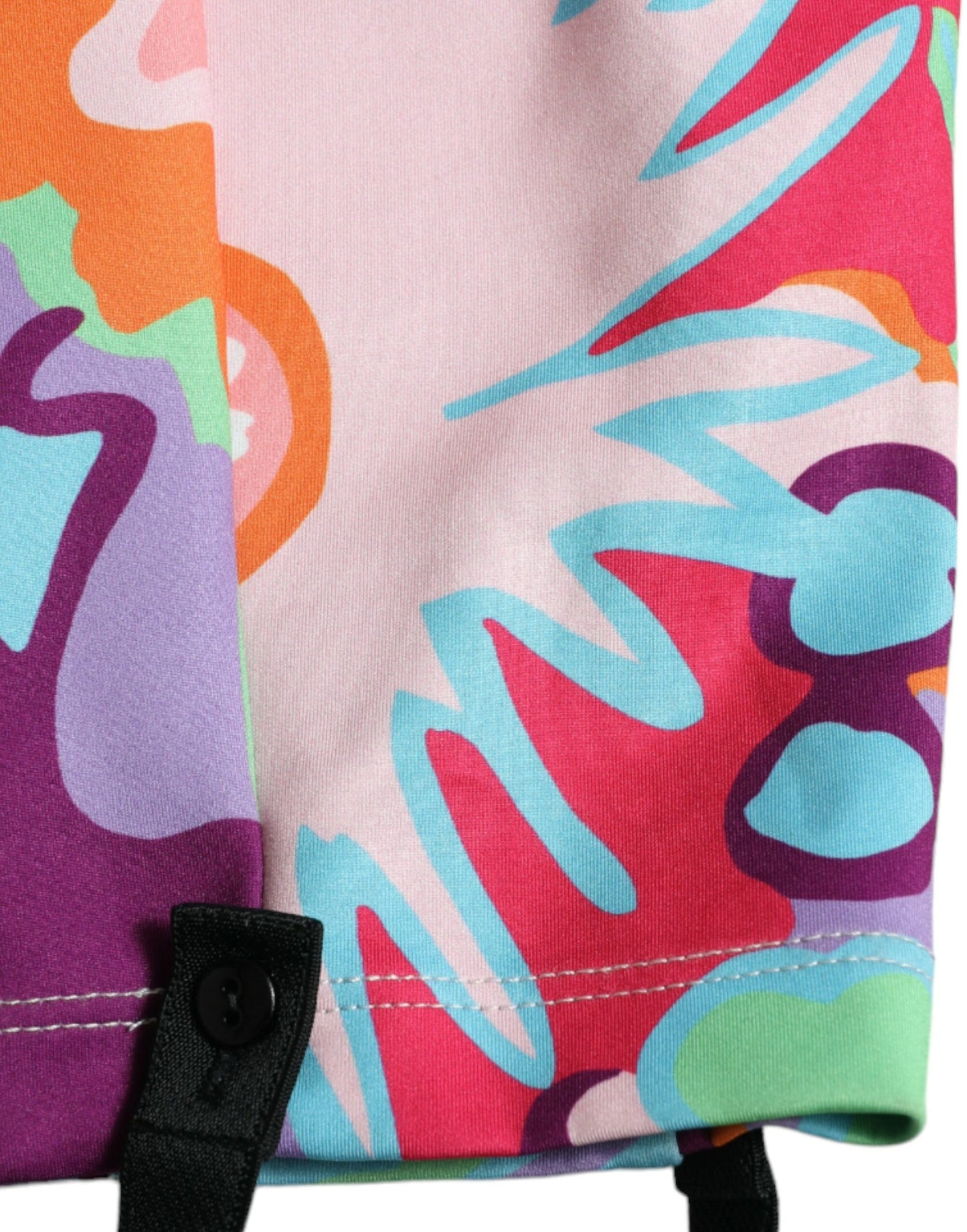 Multicolor Floral High Waist Leggings Pants-Dolce & Gabbana-LabelTerrace.com