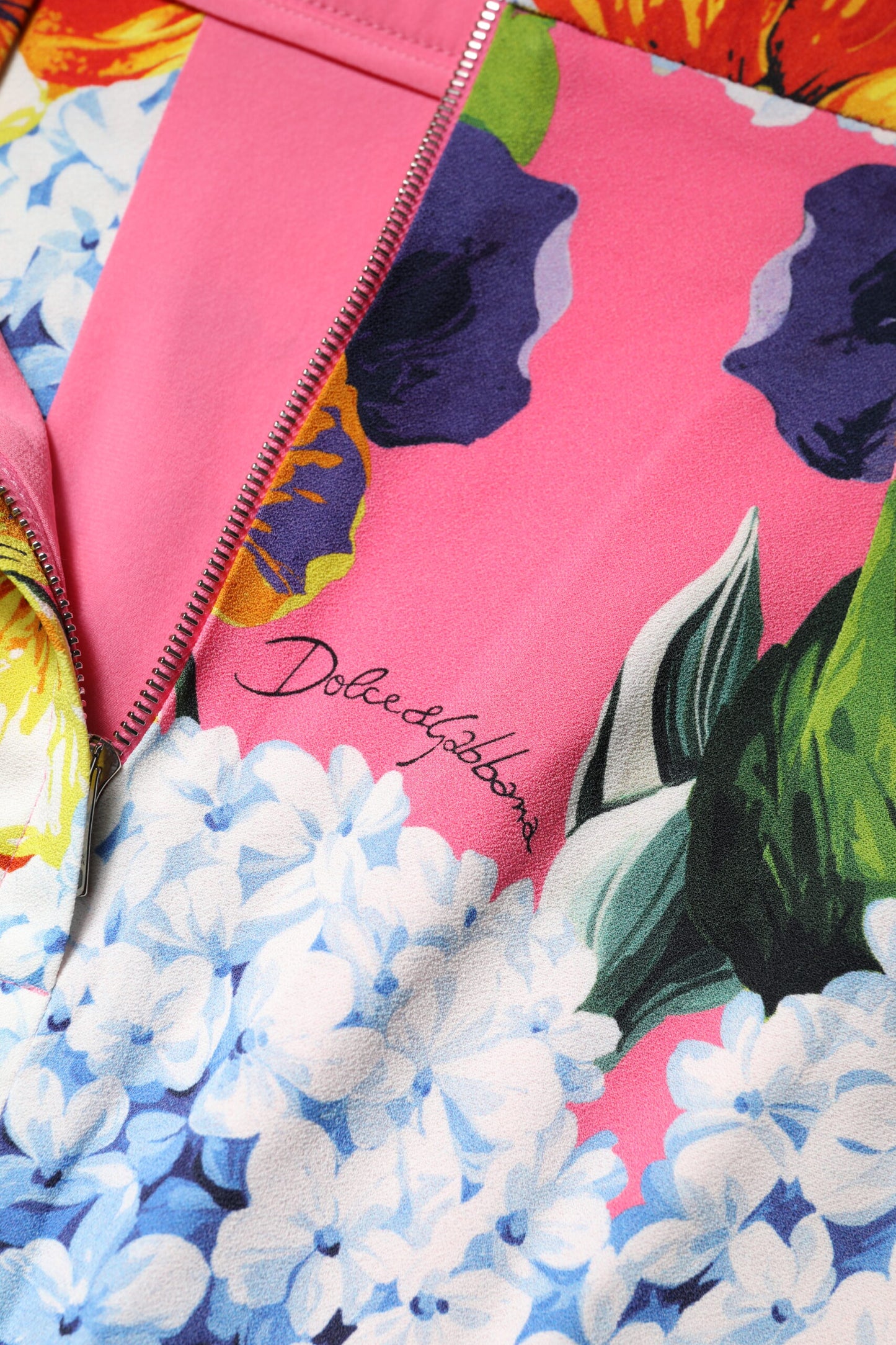 Multicolor Floral High Waist Midi Skirt-Dolce & Gabbana-LabelTerrace.com