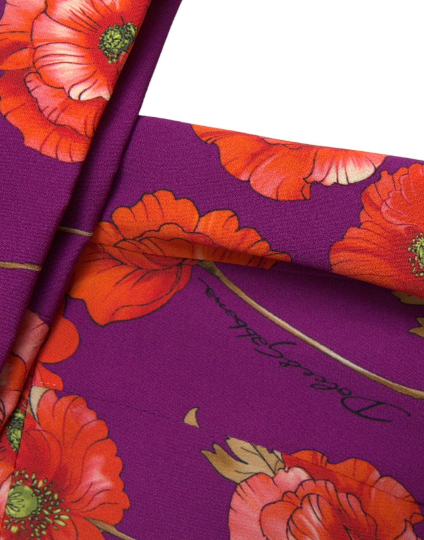 Multicolor Floral Poppy Print Sheath Dress-Dolce & Gabbana-LabelTerrace.com