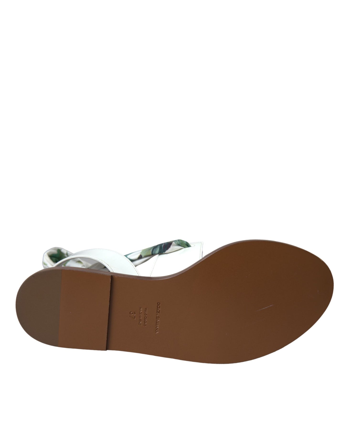 Multicolor Floral Print Ankle Wrap Sandals Shoes-Dolce & Gabbana-LabelTerrace.com