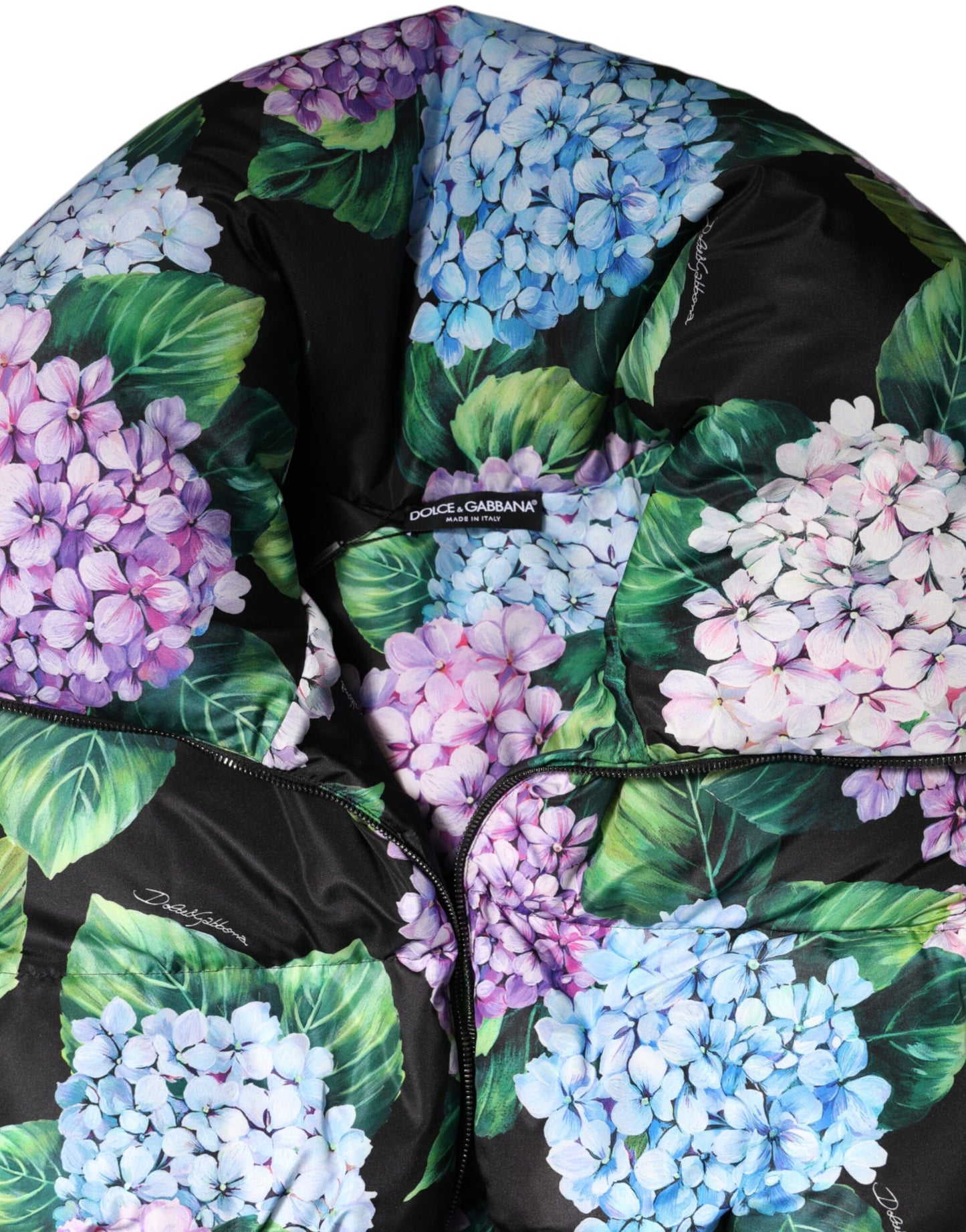 Multicolor Floral Print Puffer Quilted Jacket-Dolce & Gabbana-LabelTerrace.com