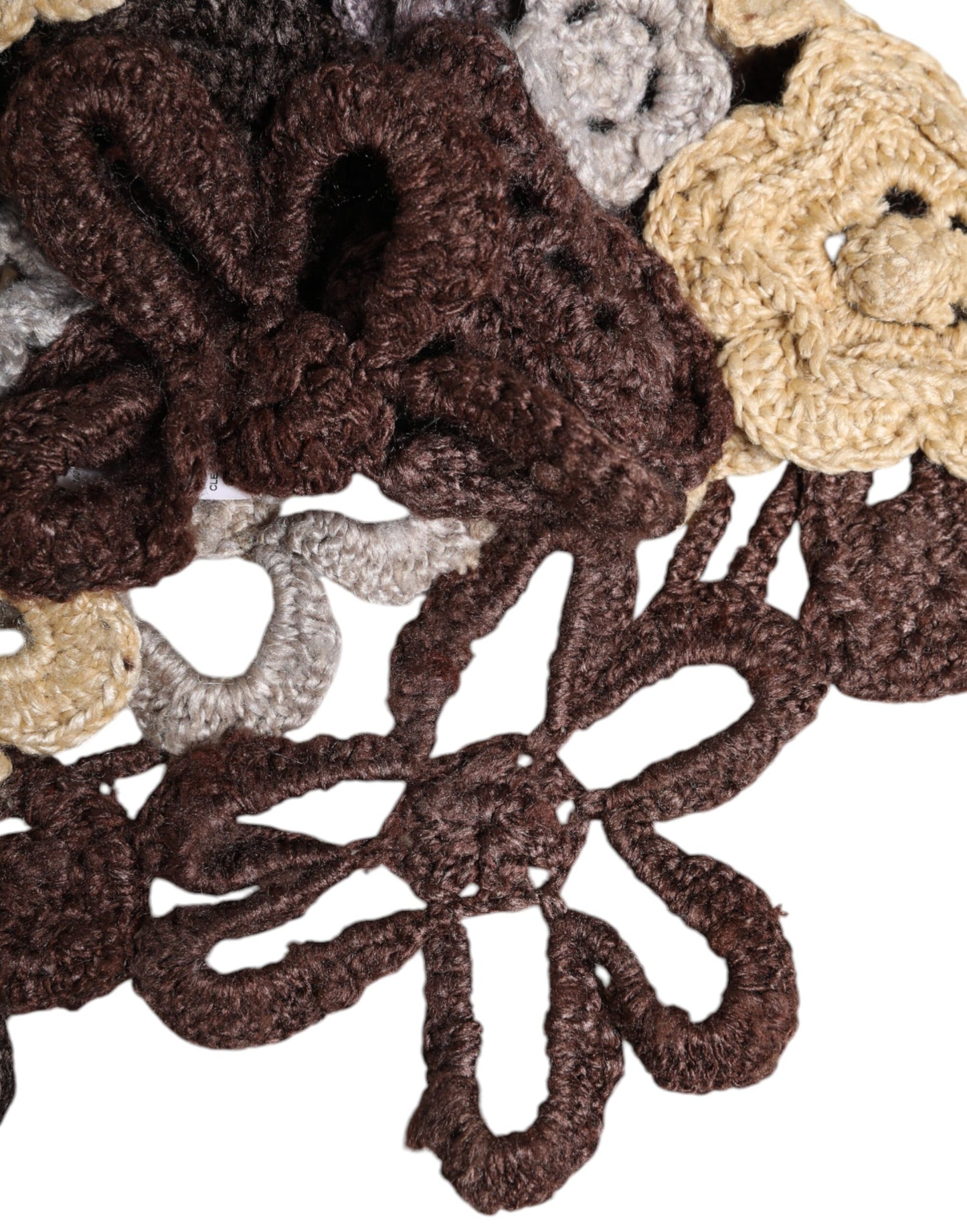 Multicolor Floral Silk Crochet Beanie Hat-Dolce & Gabbana-LabelTerrace.com