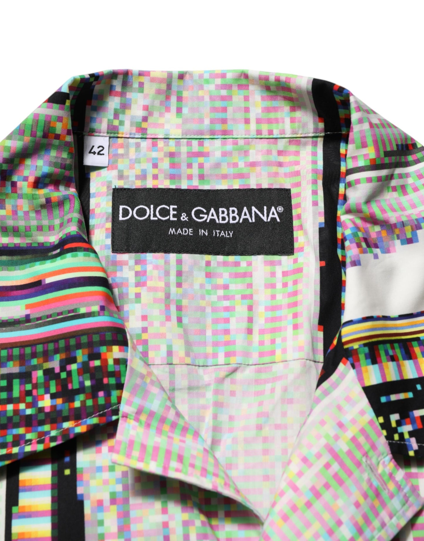 Multicolor Graphic Collared Casual Shirt-Dolce & Gabbana-LabelTerrace.com