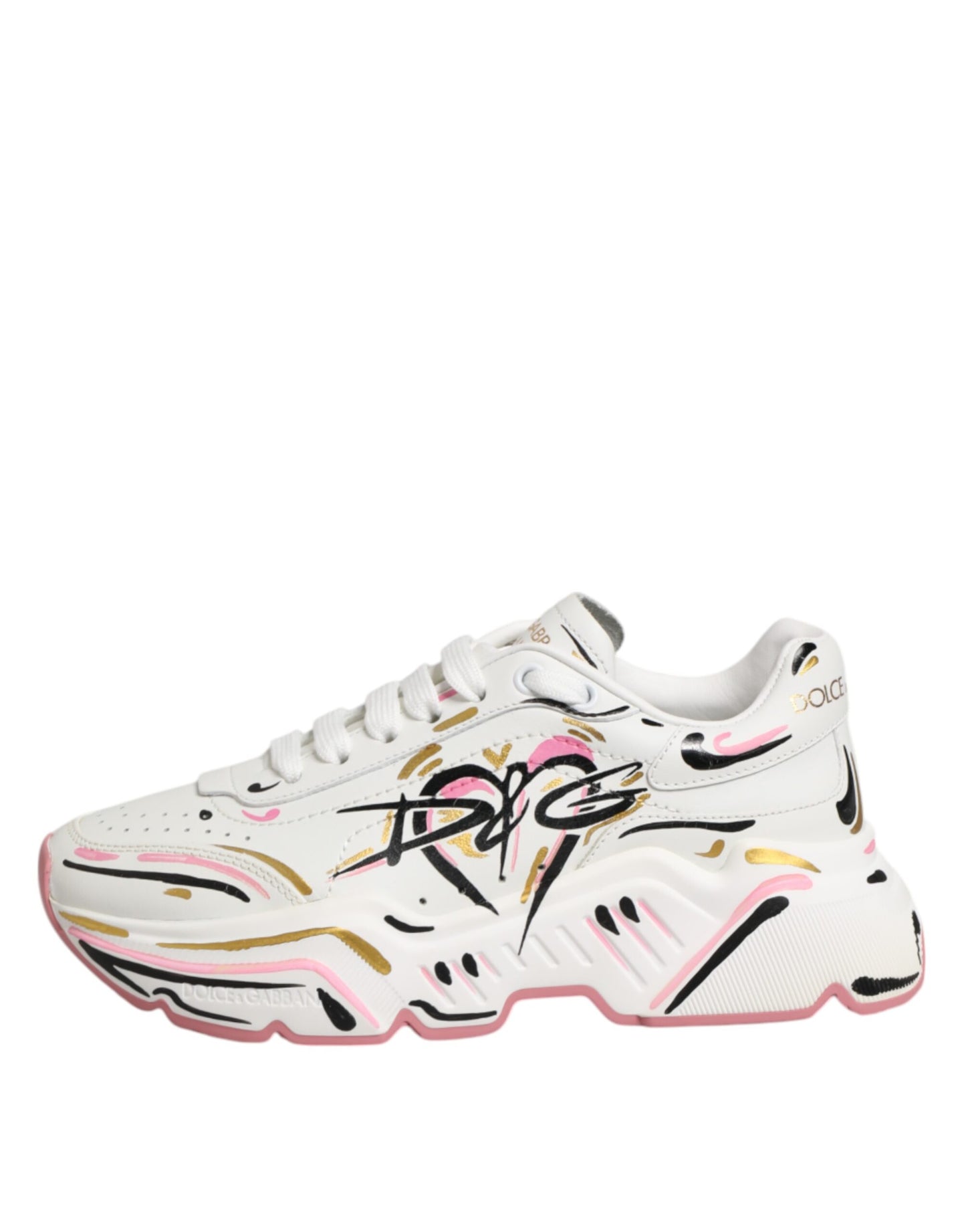 Multicolor Hand Painted DAYMASTER Sneaker Shoes-Dolce & Gabbana-LabelTerrace.com
