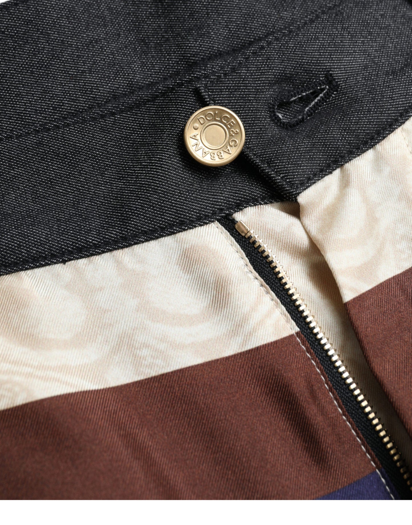 Multicolor Heraldic Skinny Men Pants-Dolce & Gabbana-LabelTerrace.com