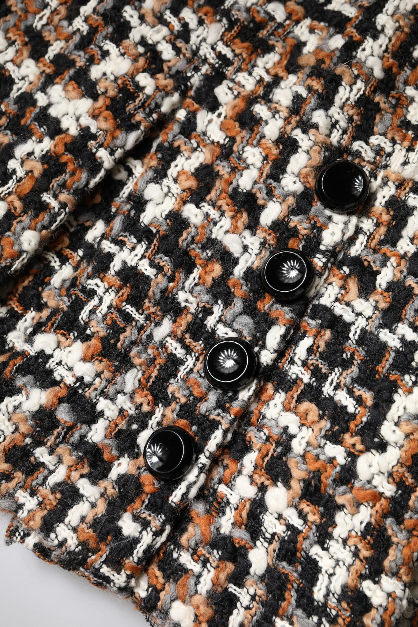 Multicolor High Waist Tartan Tweed Mini Skirt-Dolce & Gabbana-LabelTerrace.com