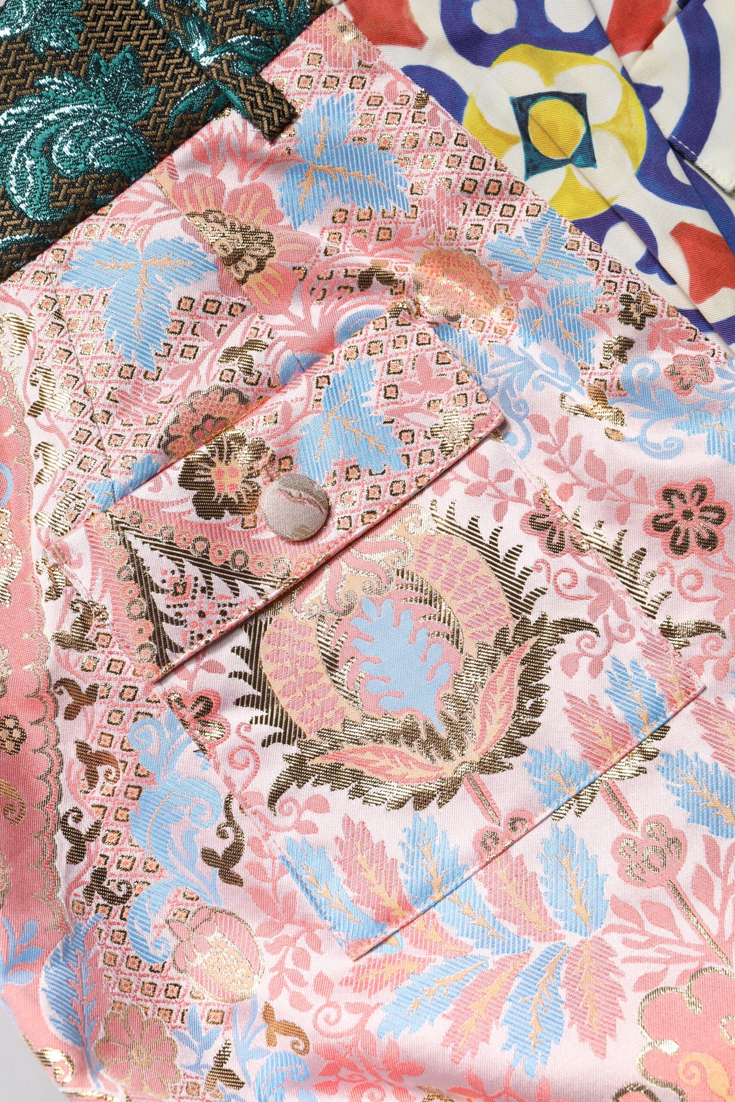 Multicolor High Waist Women Hot Pants Shorts-Dolce & Gabbana-LabelTerrace.com