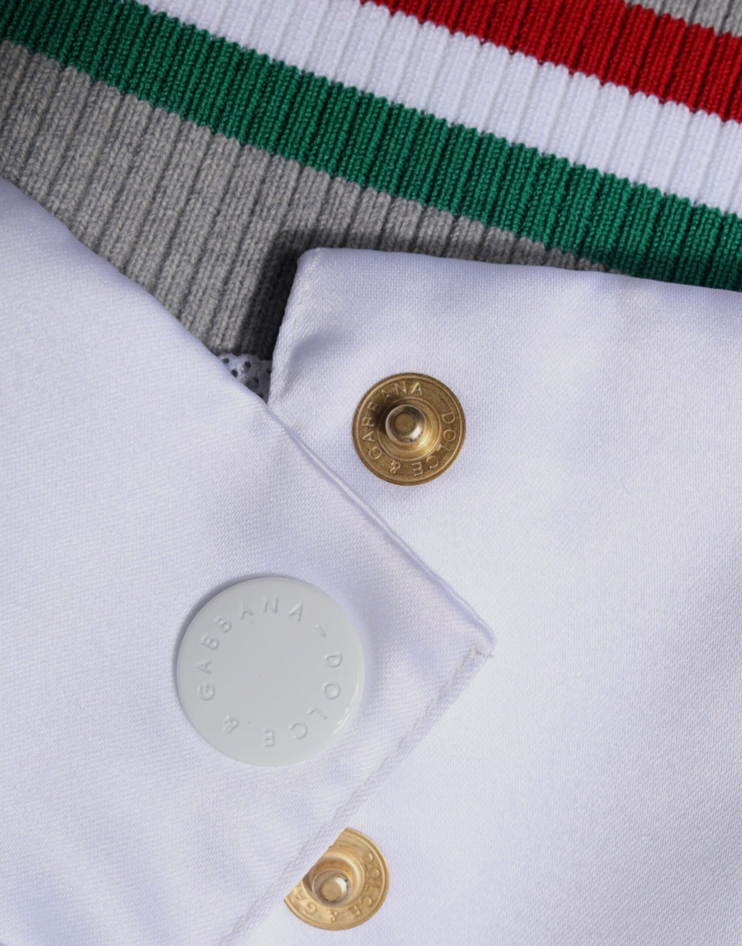 Multicolor Italia Button Down Bomber Jacket-Dolce & Gabbana-LabelTerrace.com