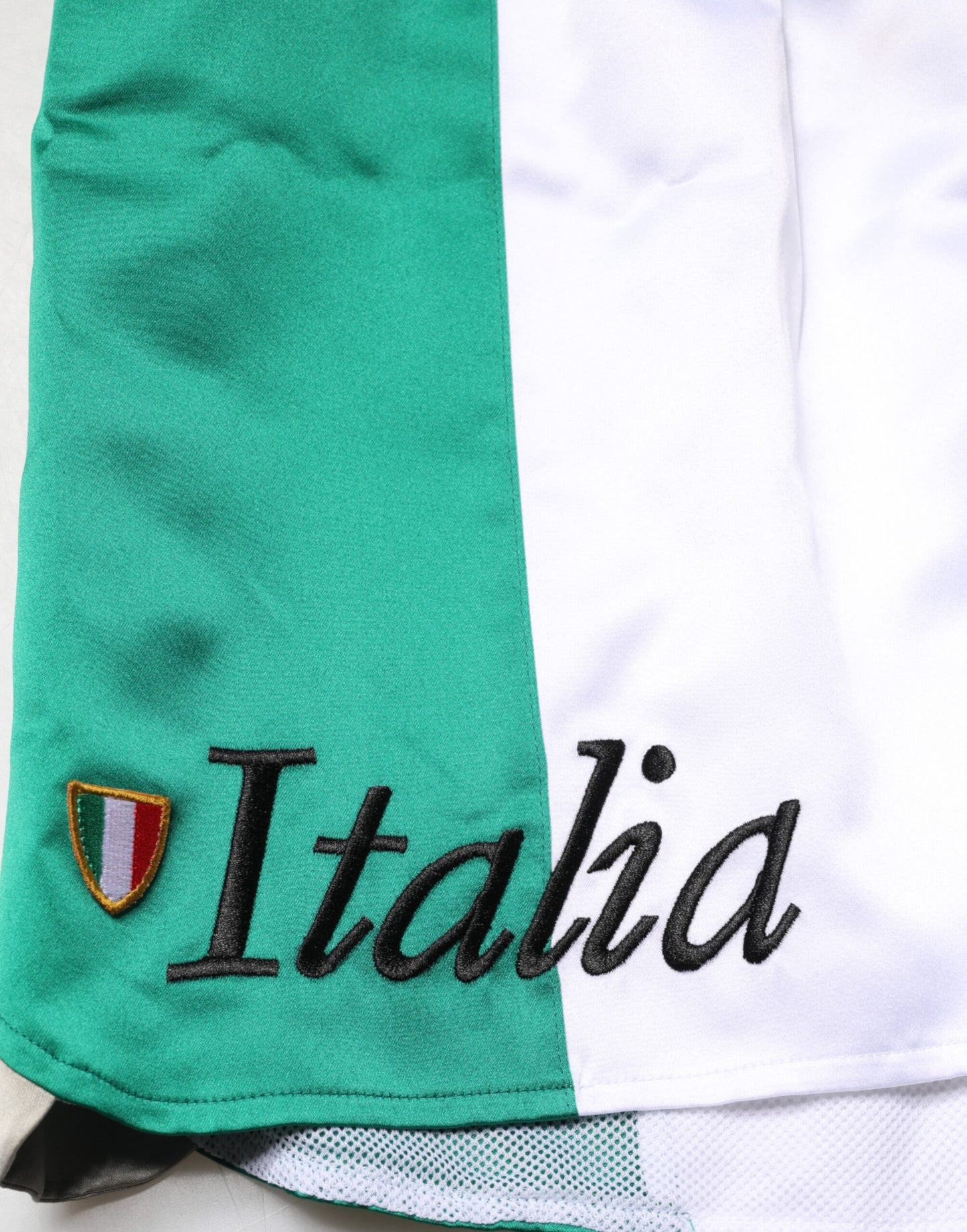 Multicolor Italia Polyester Bermuda Shorts
