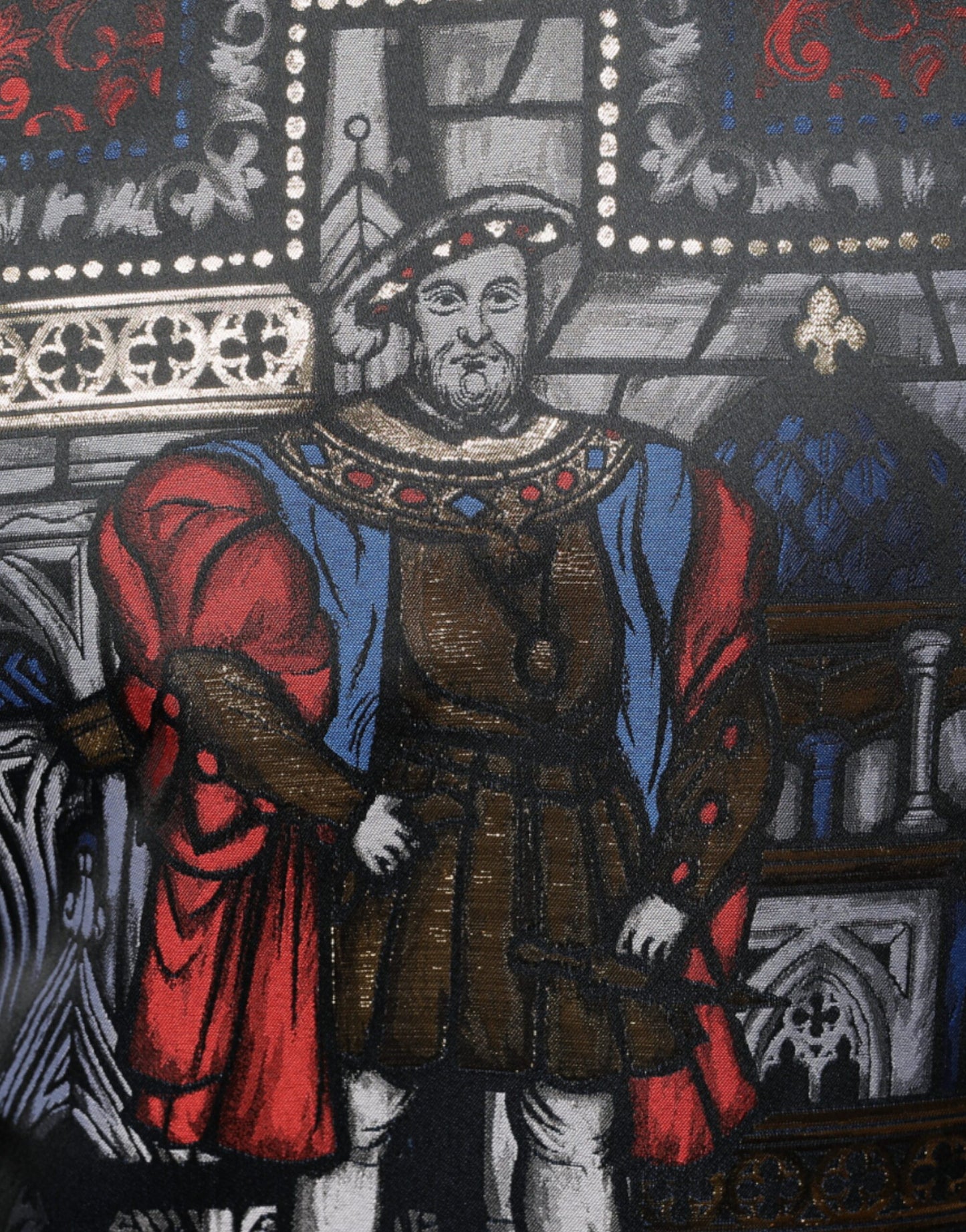 Multicolor Jacquard Crew Neck Sweatshirt Sweater-Dolce & Gabbana-LabelTerrace.com