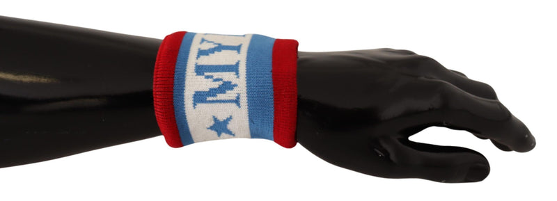Multicolor King Of My Life Cashmere Wristband-Dolce & Gabbana-LabelTerrace.com