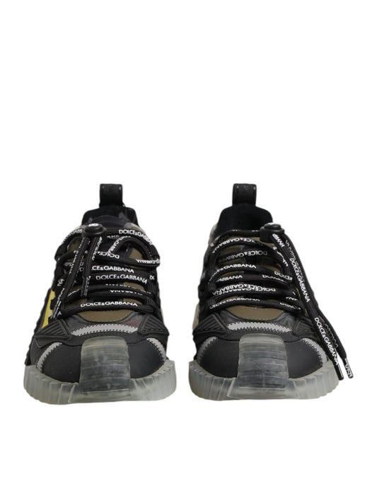 Multicolor Lace Up Low Top NS1 Sneakers Shoes-Dolce & Gabbana-LabelTerrace.com