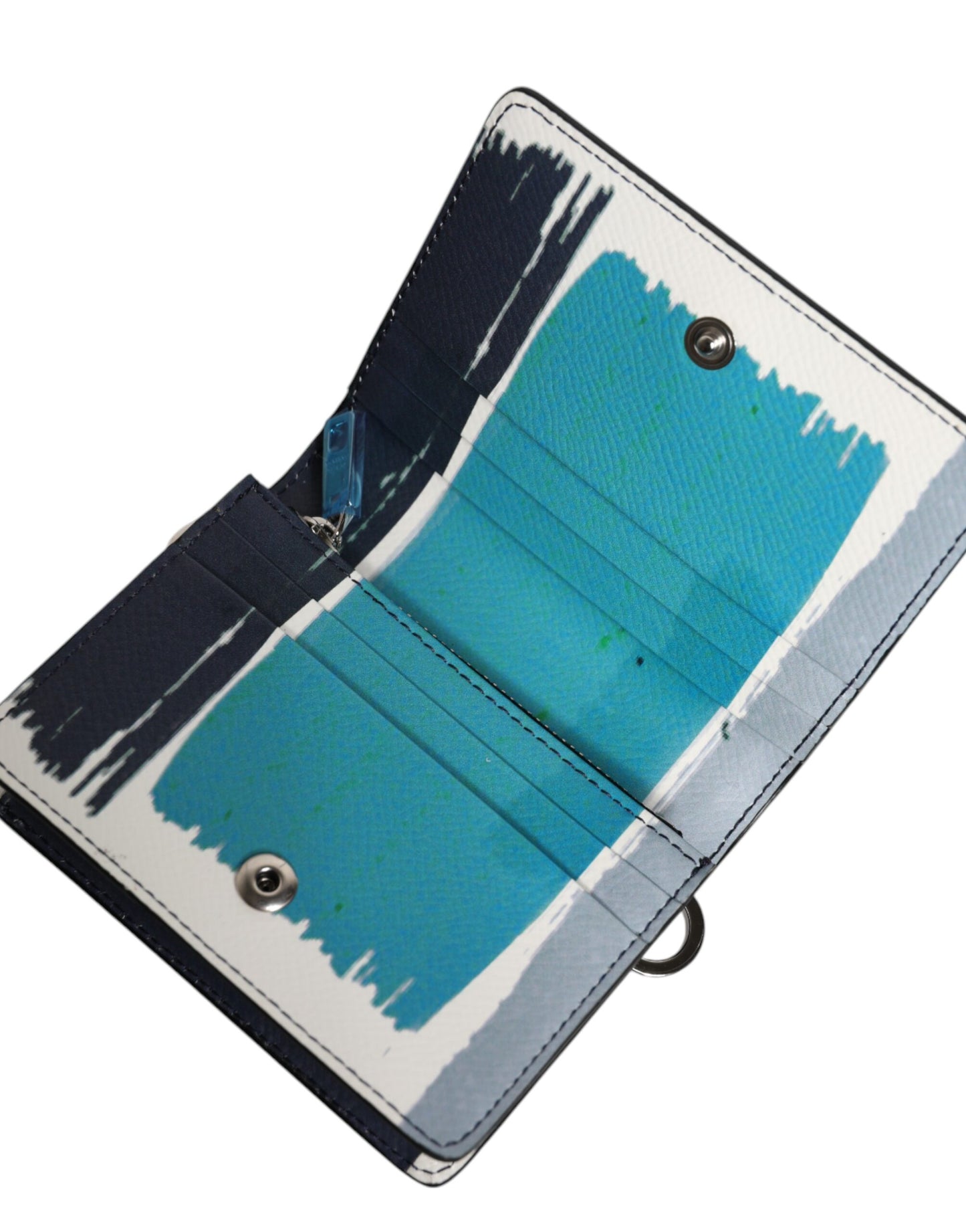 Multicolor Leather DG Logo Bifold Card Holder Wallet-Dolce & Gabbana-LabelTerrace.com