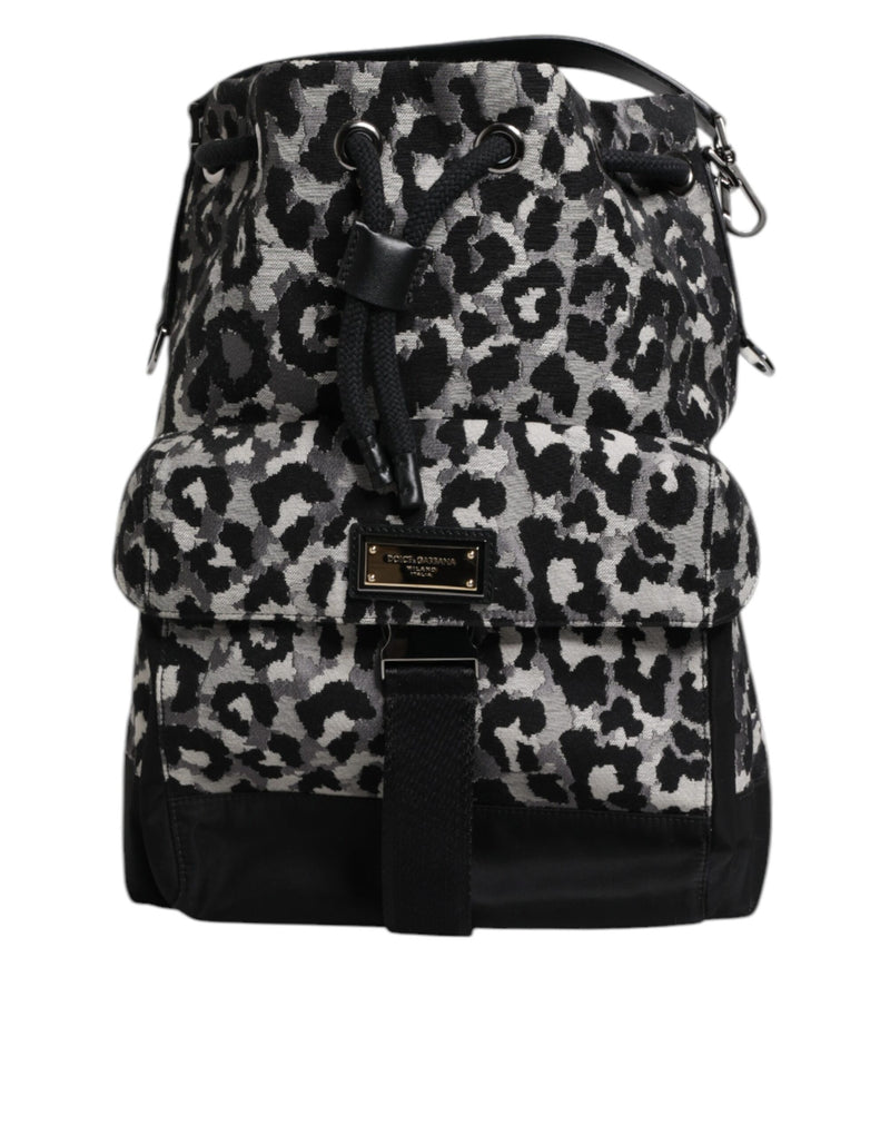 Multicolor Leopard Jacquard Hobo Crossbody Borse Bag-Dolce & Gabbana-LabelTerrace.com