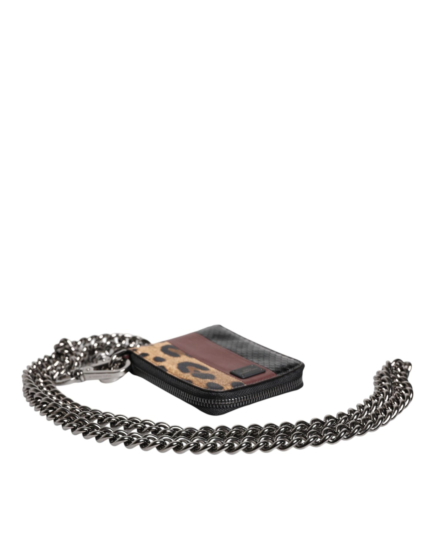 Multicolor Leopard Leather DG Bifold Card Holder Wallet-Dolce & Gabbana-LabelTerrace.com