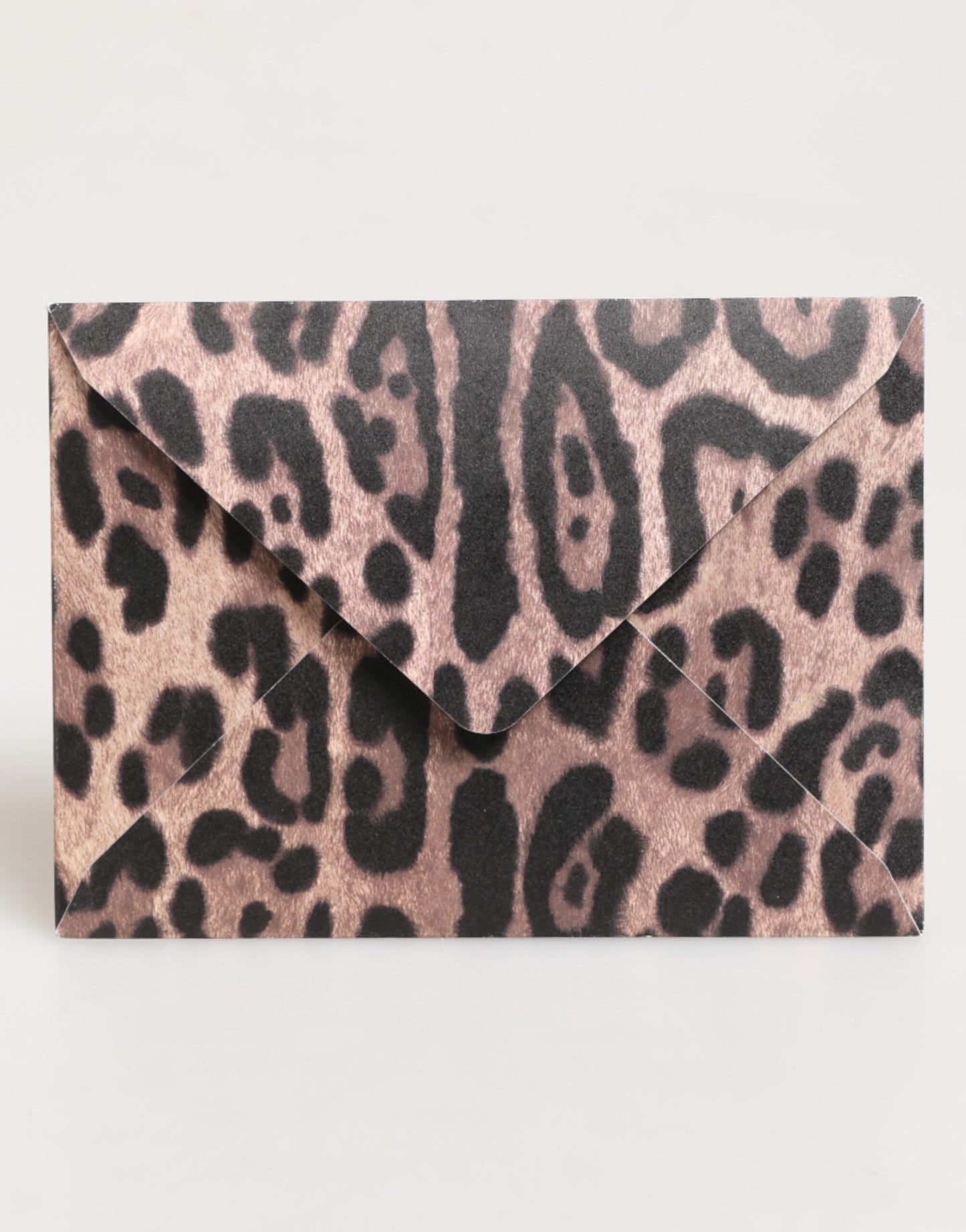 Multicolor Leopard Print Envelope Paper Post Card Holder-Dolce & Gabbana-LabelTerrace.com