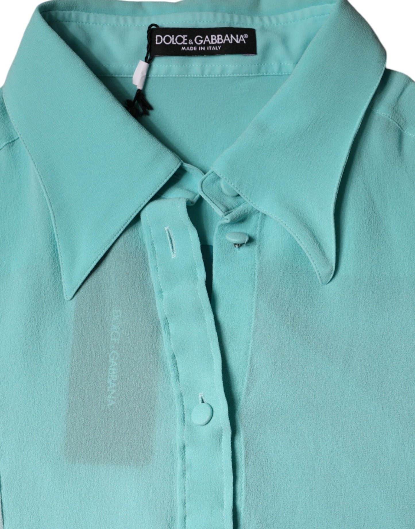 Multicolor Long Sleeve Button Blouse Top-Dolce & Gabbana-LabelTerrace.com