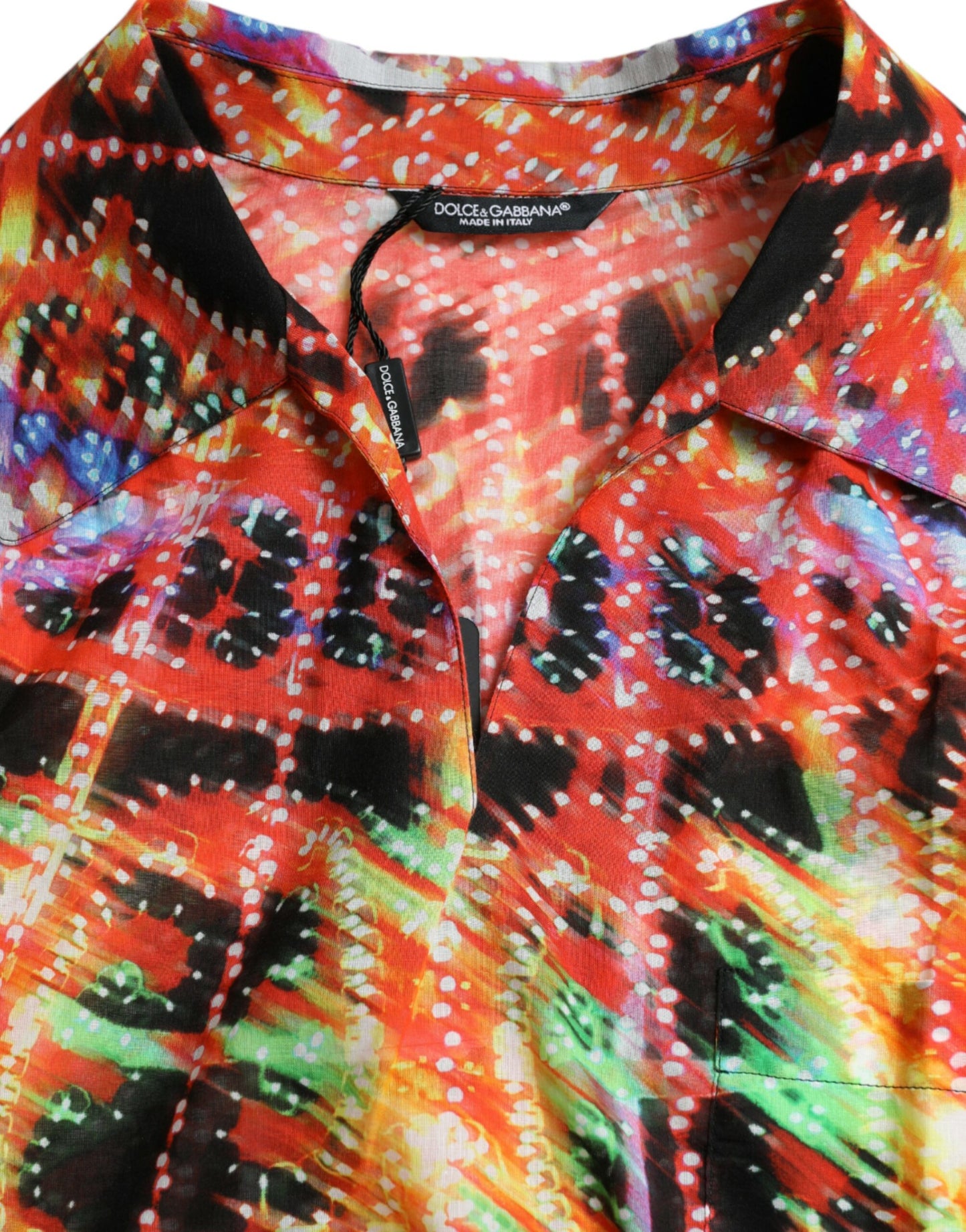 Multicolor Luminarie Print Cotton T-shirt-Dolce & Gabbana-LabelTerrace.com